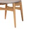 Baxton Studio Tarana Mid-Century Modern Grey Fabric and Natural Oak Finished Wood 2-Piece Dining Chair Set 234-2PC-13293-ZORO - alternate 5